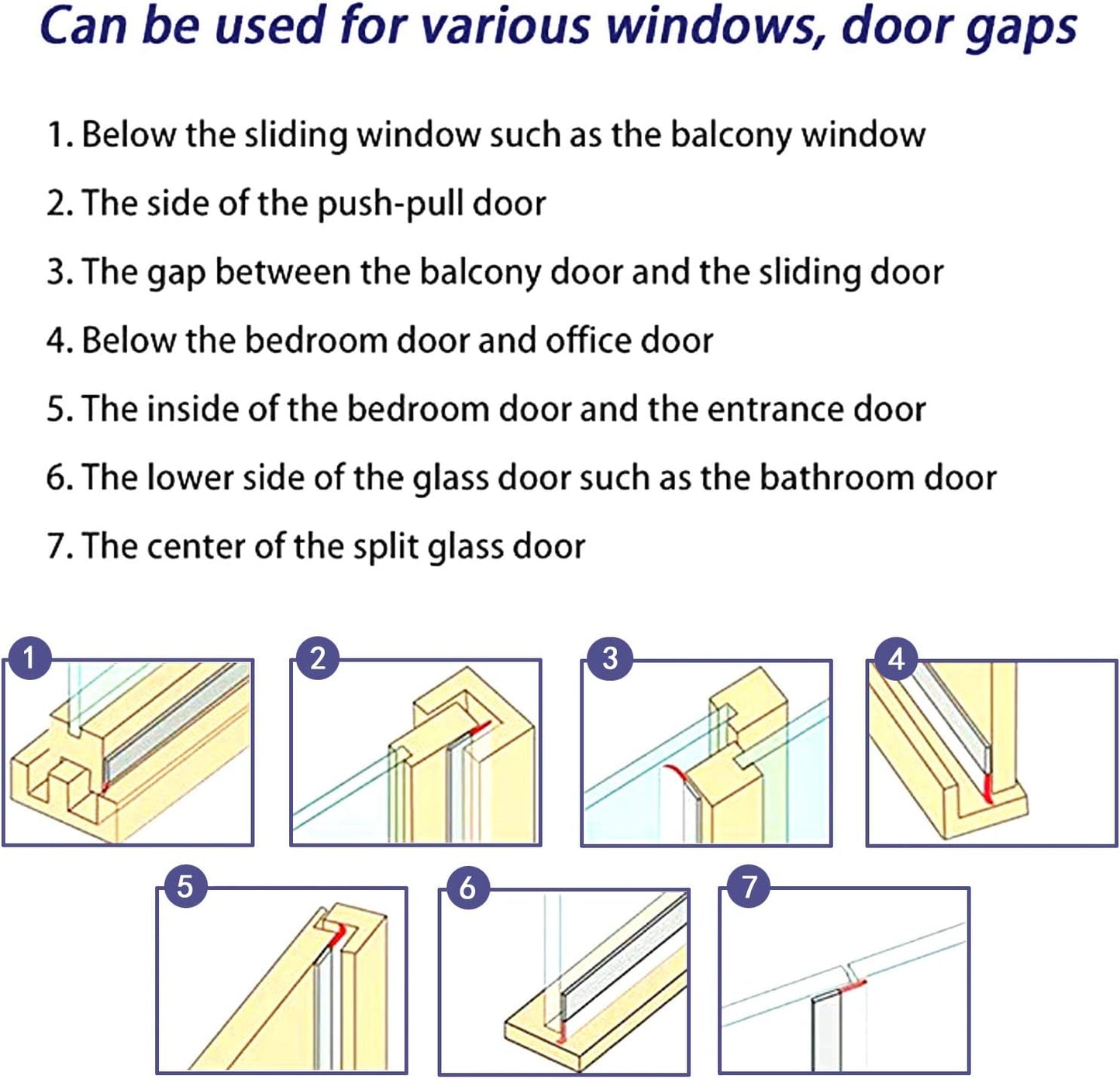TAROSE Weather Stripping, 33 Feet Weather Seal Strip, Adhesive Silicone Tape (Black, 25MM) for Door, Shower, Window Draft Stopper