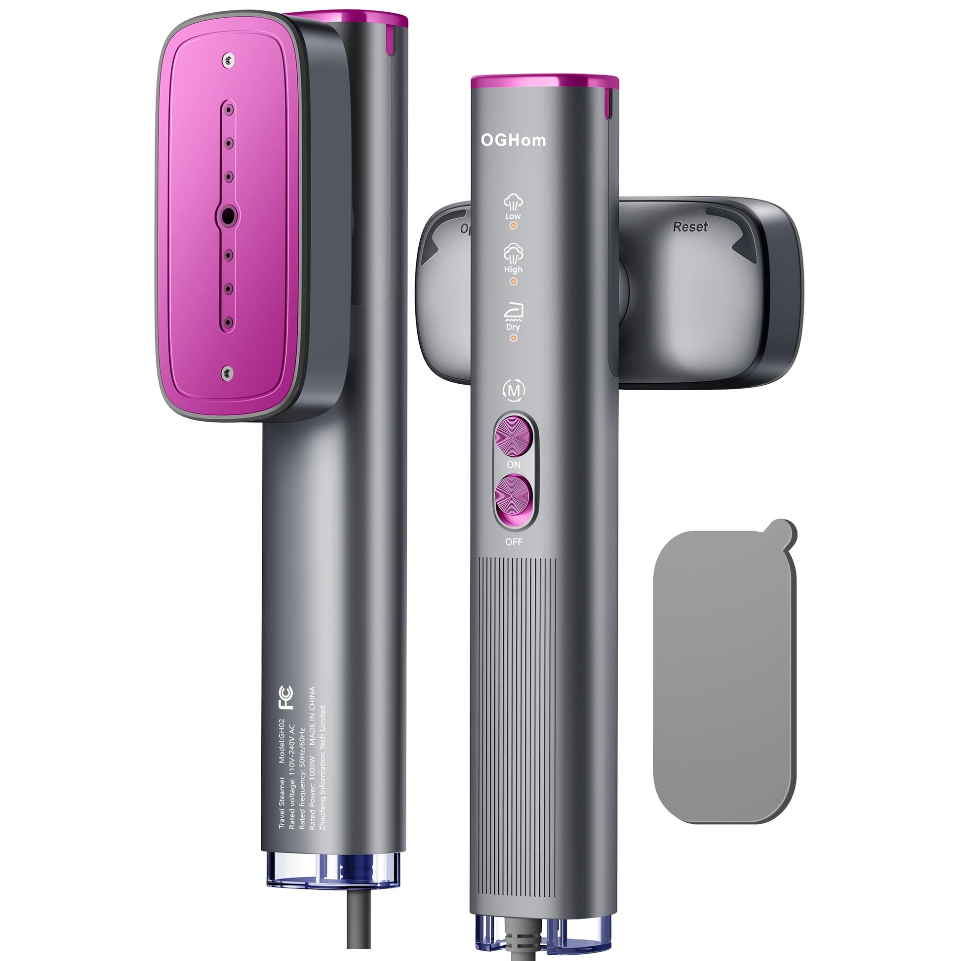 OGHom Steamer for Clothes, 110-240V Travel Steamer & Iron 2 in 1, 1000W Powerful Steam, Portable