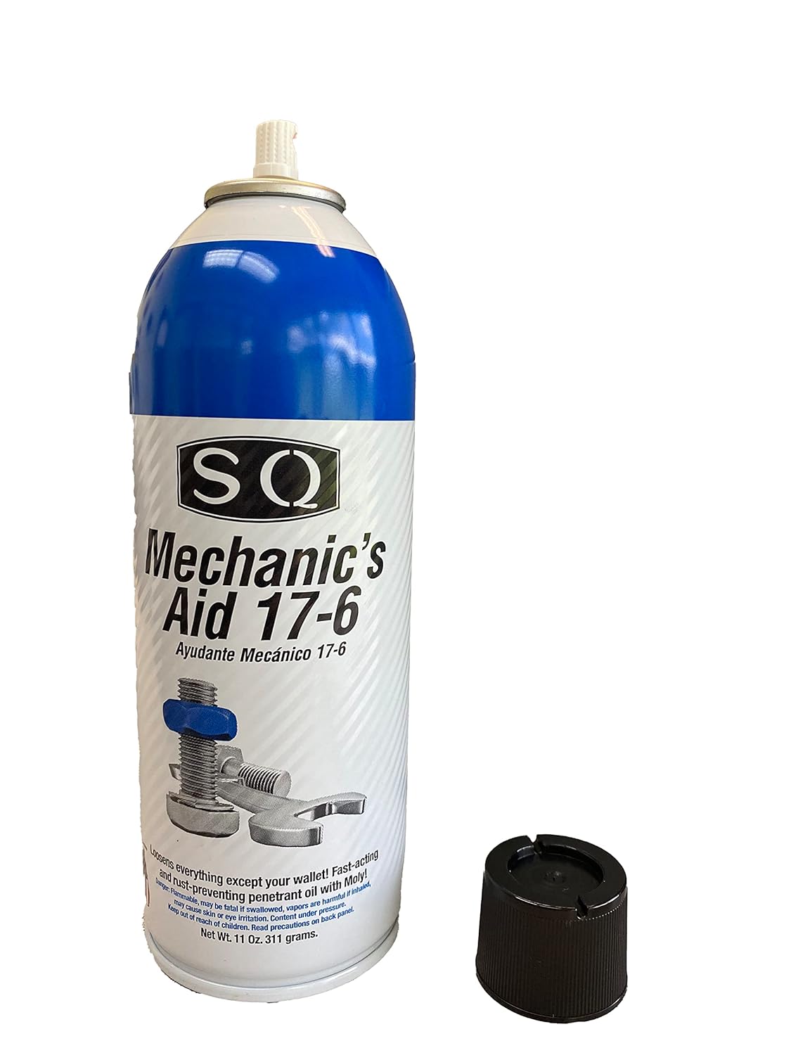 SQ Lubricant Combo, SQ Mechanic's Aid 17-6 Penetrating Catalist, 5 in 1 Multipurpose Lubricant, Silicone Lubricant Heavy Duty (4)