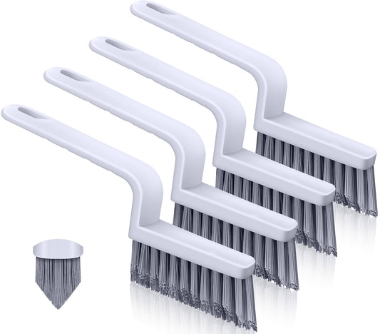 Lumkew Grout Brush Cleaning, 4 Pcs Grout Cleaner Scrubber for Tile Floors