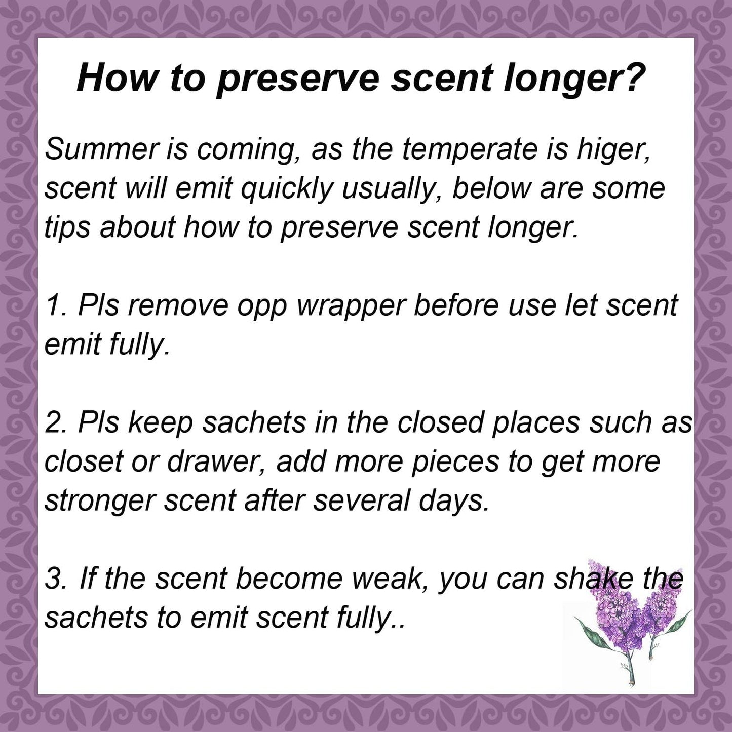 14 Packs Lavender Scented Sachets for Drawers and Closets