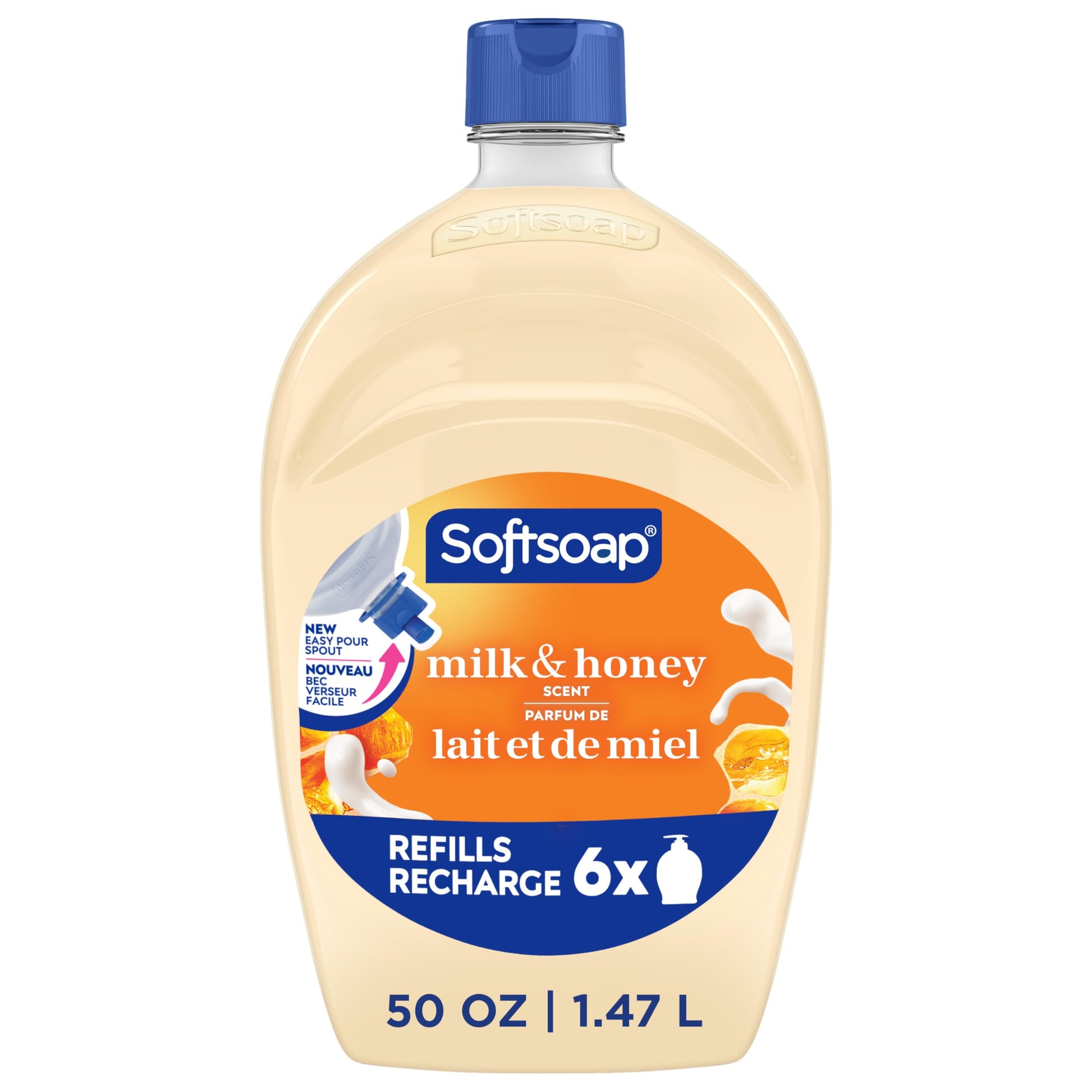 Softsoap Moisturizing Liquid Hand Soap, Milk & Honey Scent, 50 fl oz Refill