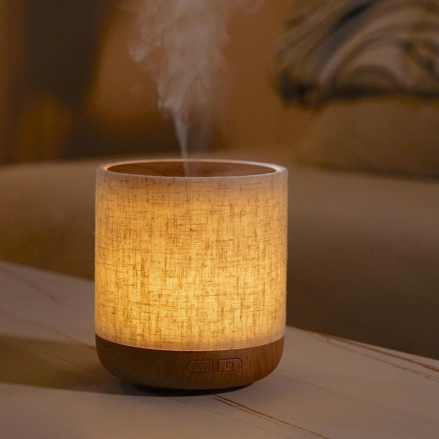ZmarKraft Essential Oil Diffuser with Fabric Cover and Night Lamp