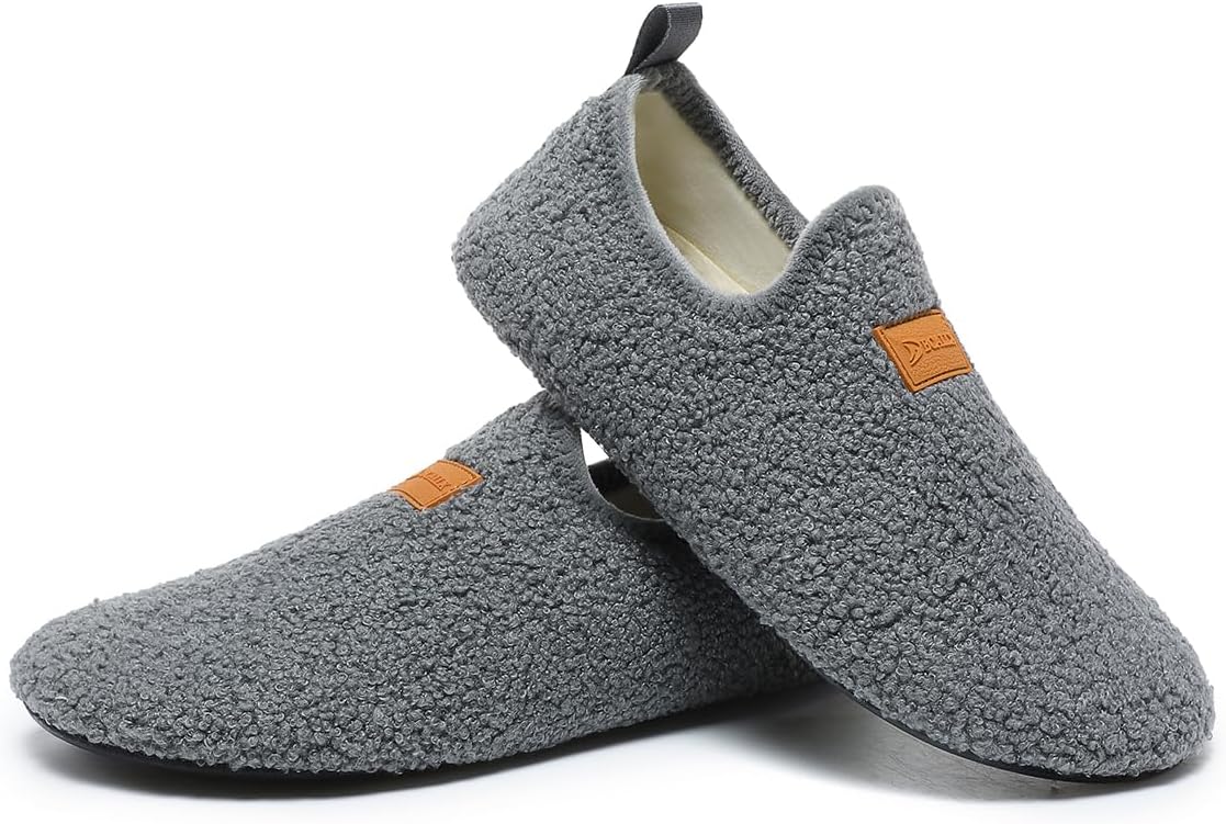 Adult Indoor House Slippers Socks Lightweight Non Slip Grip House Home Shoes for Women Men