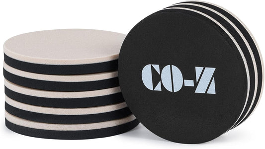 CO-Z 8pcs Felt Furniture Sliders for Hardwood Floors, 3 1/2 in Reusable Furniture Pads, Heavy Furniture Movers Sliders for Hard Surfaces, Thick Moving Pads Floor Protectors for Vinyl Tile Floors