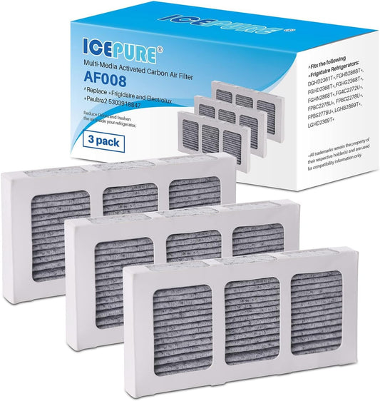 ICEPURE AF008 Compatible with Pureair Ultra 2 Refrigerator Air Filter, Pure Air Ultra 2, Pureair