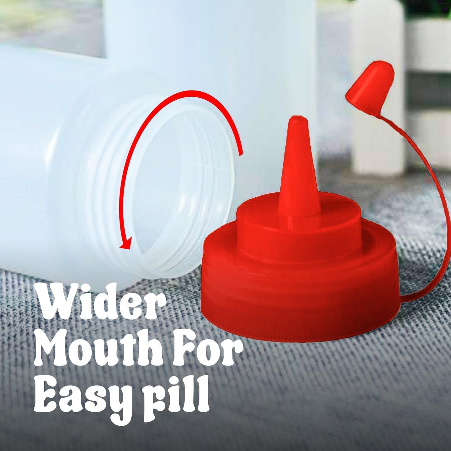 Norcalway 12 oz and 16 oz - 2 Pack | Condiment Squeeze Bottles – Plastic Squirt Bottles for Sauce, Ketchup, Dressing, Oil & More – Easy Pour, Refill & Clean – Kitchen Condiment Dispensers