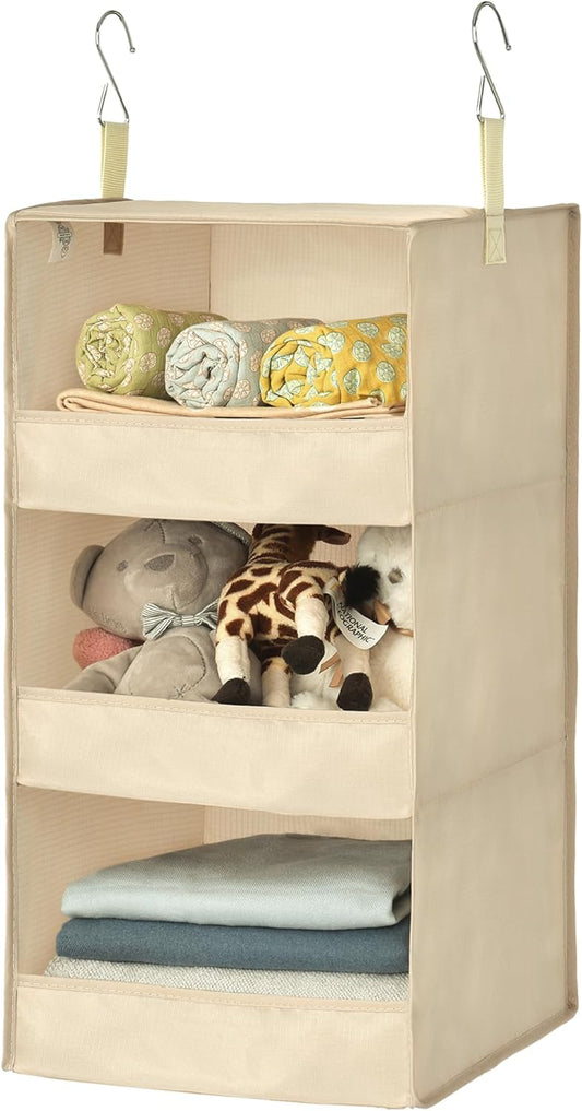 GRANNY SAYS 3-Shelf Hanging Closet Organizer, Closet Organizers and Storage, Closet Storage Hanging