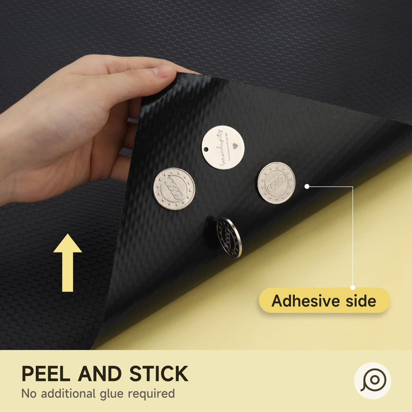 WochiTV Adhesive Shelf Liner 11.8 X 59 Inches Peel and Stick Kitchen Liner for Cabinets, Drawers