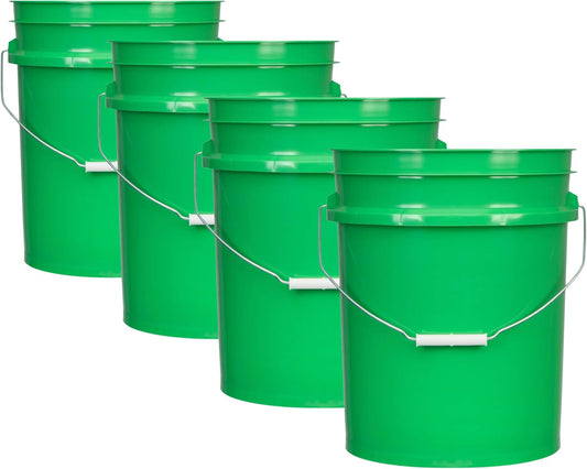 House Naturals 5 Gallon Premium HPDE Plastic Bucket - Made in USA Food Grade Storage Container, BPA