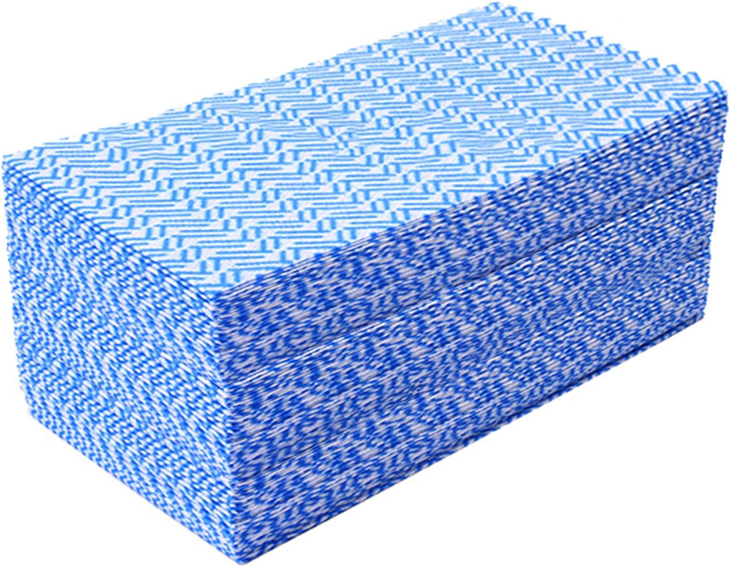 KMAKII Handi Wipe Reusable Cloths - Multi-Purpose Disposable Dish Cloths and Towels, Ultra Absorbent, Fast-Dry, Durable Cleaning Wipes for Kitchen and Home, Blue, 11.8 x 21 inches, Pack of 80