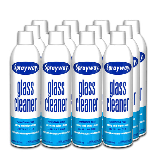 Sprayway Glass Cleaner with Foaming Spray for a Streak-Free Shine for Home and Automotive Use, 19