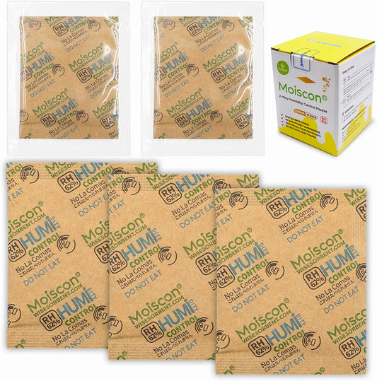15 Pack 62% Two-Way Humidity Control Packs, 8 Gram for Storing 1 oz, Size 8 Moisture Control
