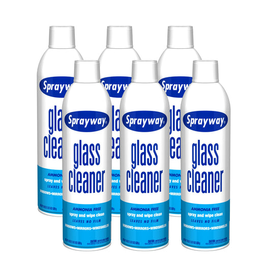 Sprayway Glass Cleaner with Foaming Spray for a Streak-Free Shine for Home and Automotive Use, 19