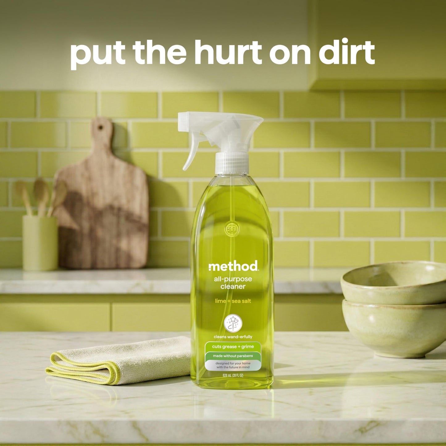 method All-Purpose Cleaner Spray, Lime + Sea Salt, 28 fl oz