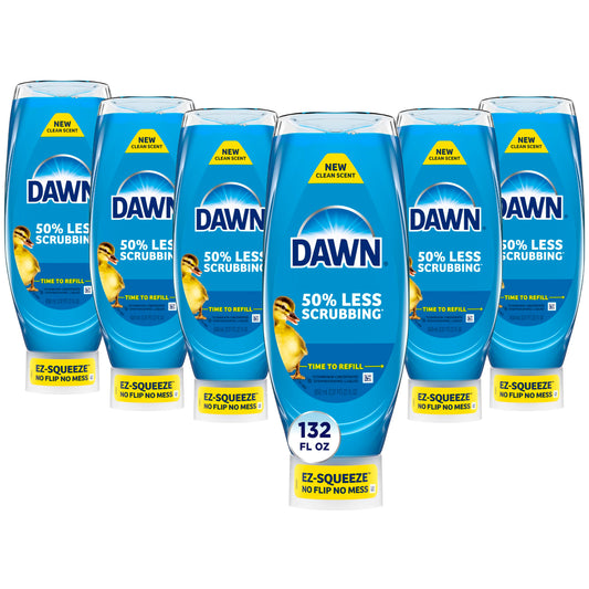 Dawn Ultra EZ-Squeeze Dish Soap Liquid, Dishwashing Liquid, Grease Removal, Upside Down Bottle