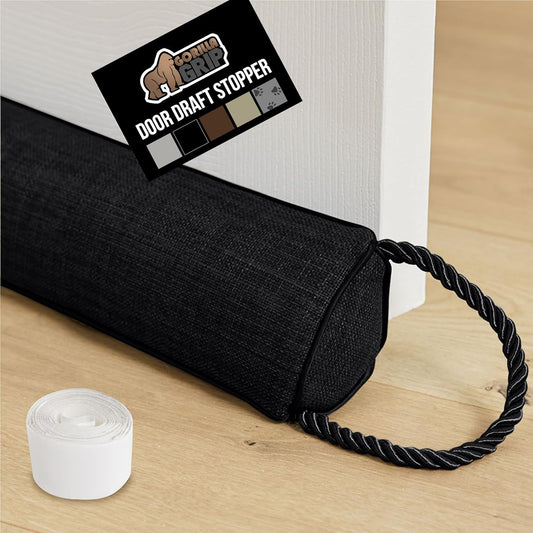 GORILLA GRIP Door Draft Stopper for Bottom of Doors, Weather Stripping Seal Blocks Hot Air, Noise