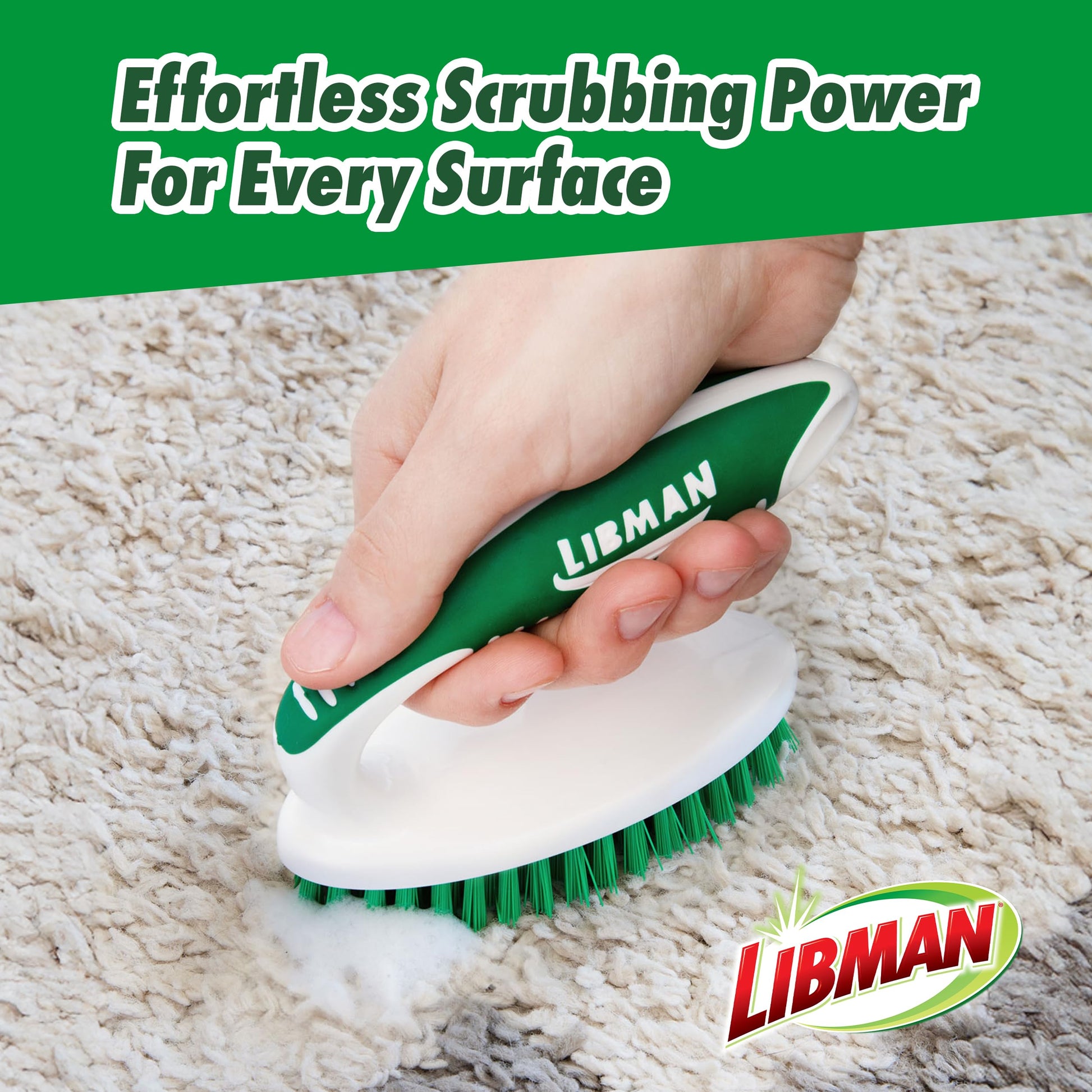 Libman Scrub Brush Kit | Cleaning Brush | Tile & Grout Brush | Small Scrub Brush | Power Scrub