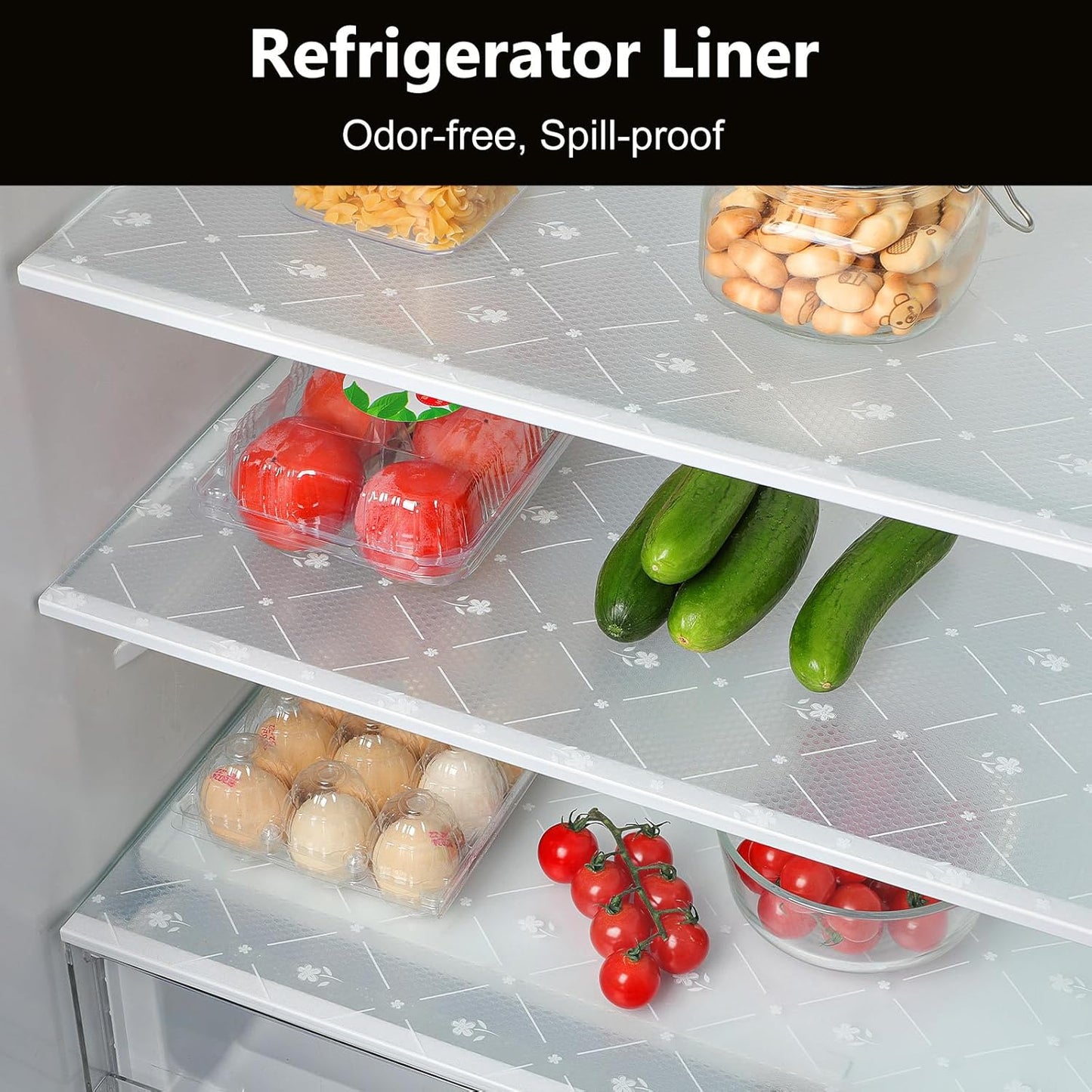 INNOLITES Shelf Liners for Kitchen Cabinets, Non Adhesive Drawer Cabinet Liner, Waterproof Oil-Proof Non-Slip Shelf Liner for Kitchen Pantry Refrigerator 11.8" x 118"