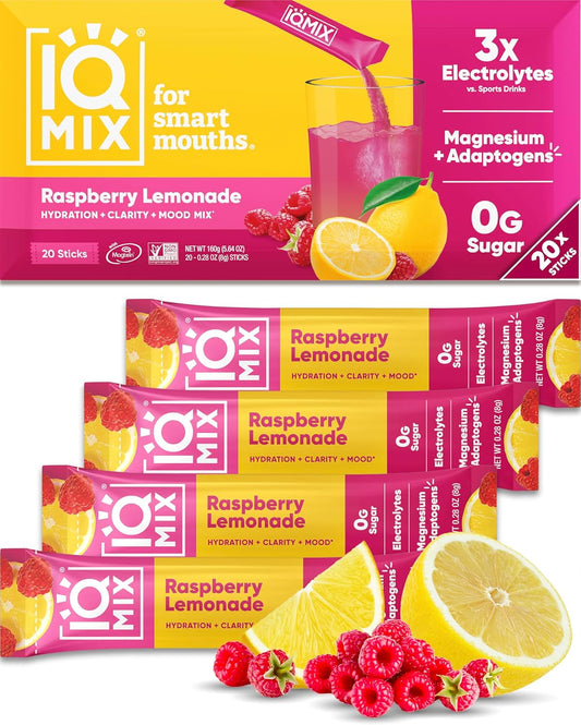 IQMIX Hydration Electrolyte Powder – 4-in-1 Formula for Hydration, Mental Clarity, Mood and