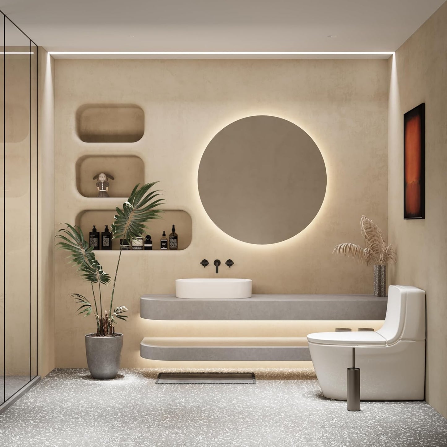 Toilet Brush and Holder Set Premium Material Toilet Bowl Cleaner Free Standing Toilet Bowl Brush and Holder 1pack Gun Grey