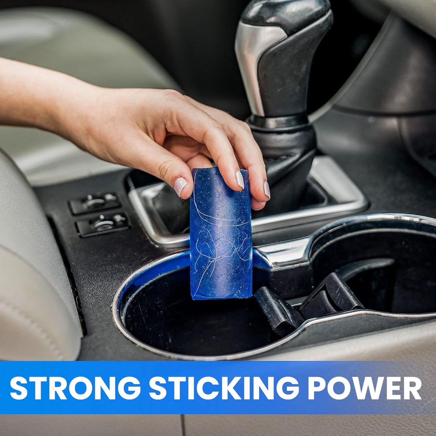 Tackzo Reusable and Washable Lint Roller Multi-Purpose Travel Lint Remover Cleaner Roll with VersaScrub - Eco-Friendly Sticky Roller & Brush for Hard to Reach Areas in Home Car, Quick and Easy