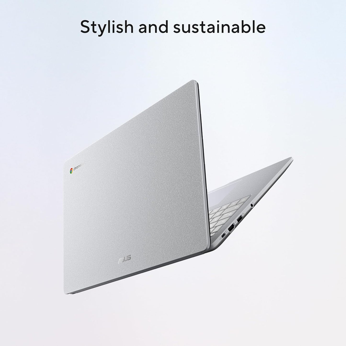 ASUS Chromebook CX15 Laptop, 15.6" FHD Anti-Glare Display, Intel Celeron N4500 Processor, 128GB Storage, 8GB RAM, ChromeOS, Pure Grey, CX1505CKA-AS88F-PG