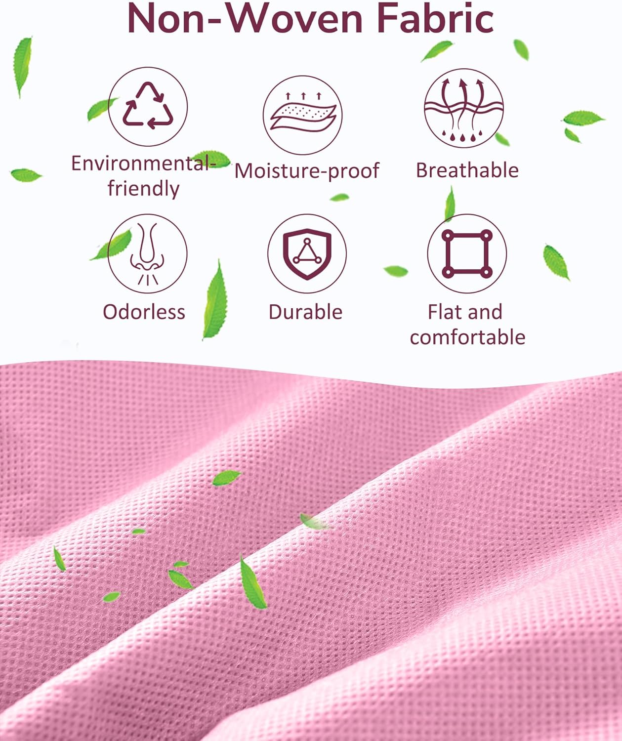 ULG 1 Pack Over Door Organizer with 5 Large Pockets 10 Mesh Side Pockets, 44 lbs Weight Capacity Hanging Storage Organizer with Clear Window Kids Toys, Shoes, Diapers, Pink