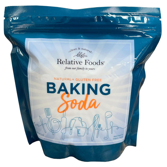 Baking soda (2 Lbs) for cooking, cleaning & More - Gluten Free sodium bicarbonate baking mix w/no