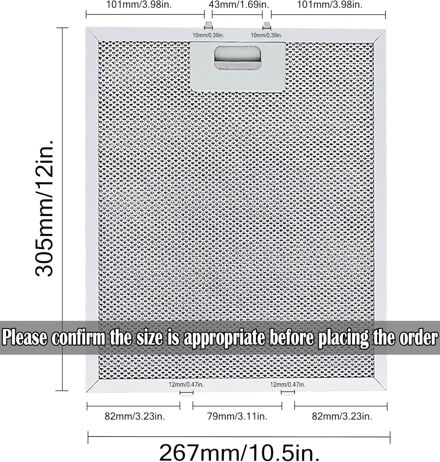 ?‘¼?’‘?’…?’‚?’•?’†?’… W10169961A Aluminum Range Hood Filters Replacement 3 Pack 10.5 x 12 Inch by Wadoy, 3-Layer Aluminum Mesh Range Hood Filter Metal Slip Joints Compatible with Whirl-pooll