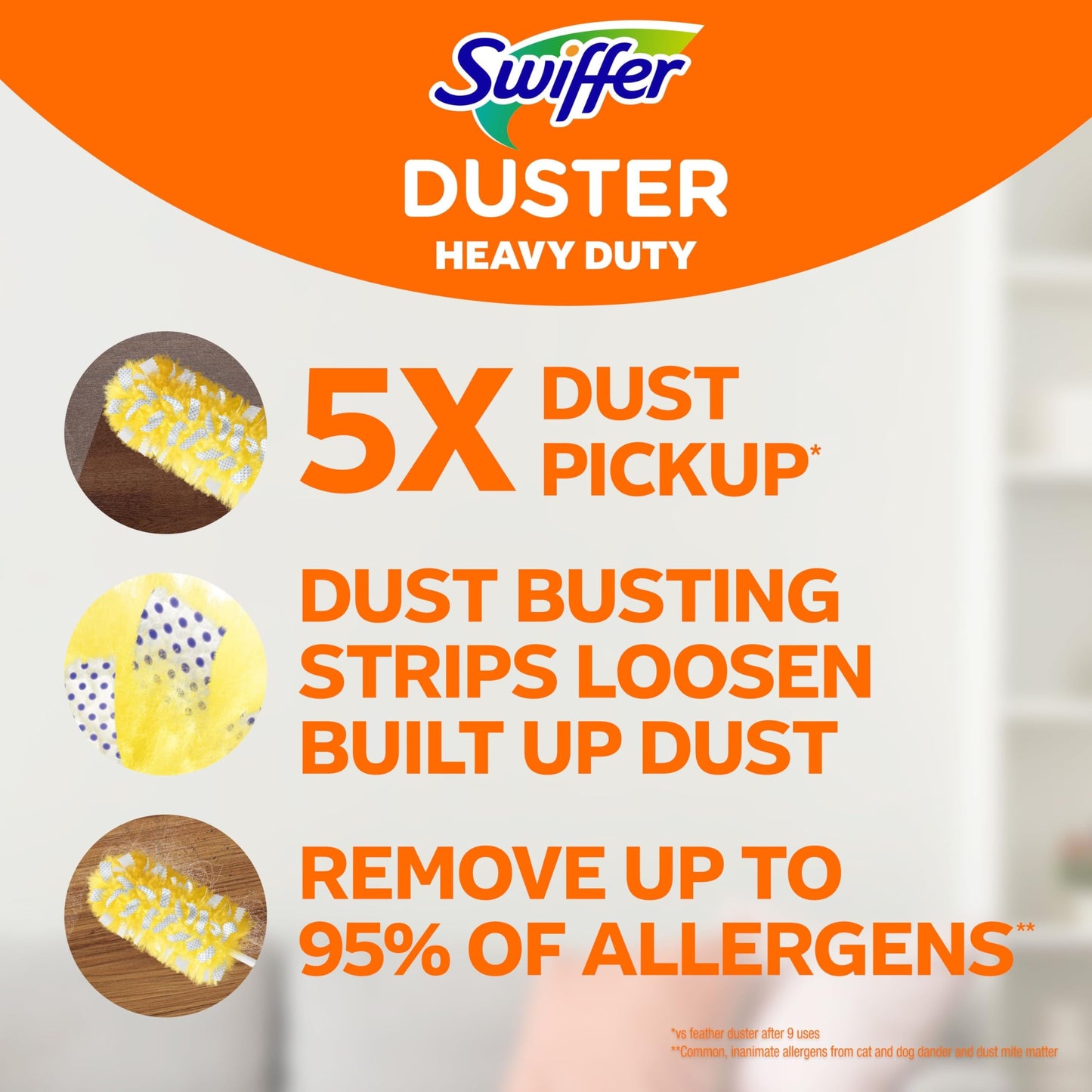Swiffer Duster Kit with 3 ft Extendable Handle