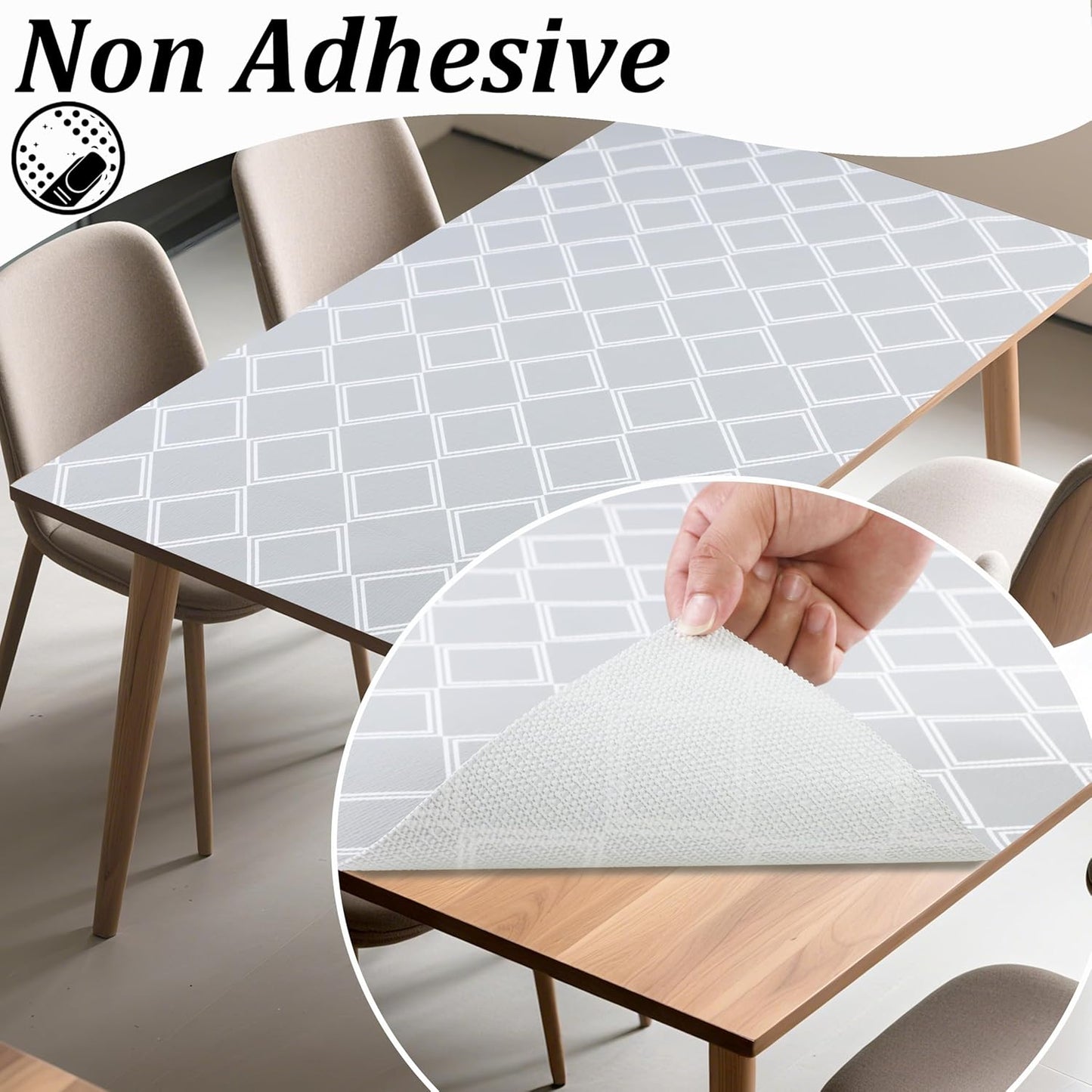 Kitchen Cabinet Liner Waterproof 24 Inch X 20 FT Drawer Liners for Kitchen Cabinets No Slip Shelf Liners Non Adhesive Dresser Drawer Liner Grip Closet Shelf Liners for Bathroom Fridge Cupboard Pantry