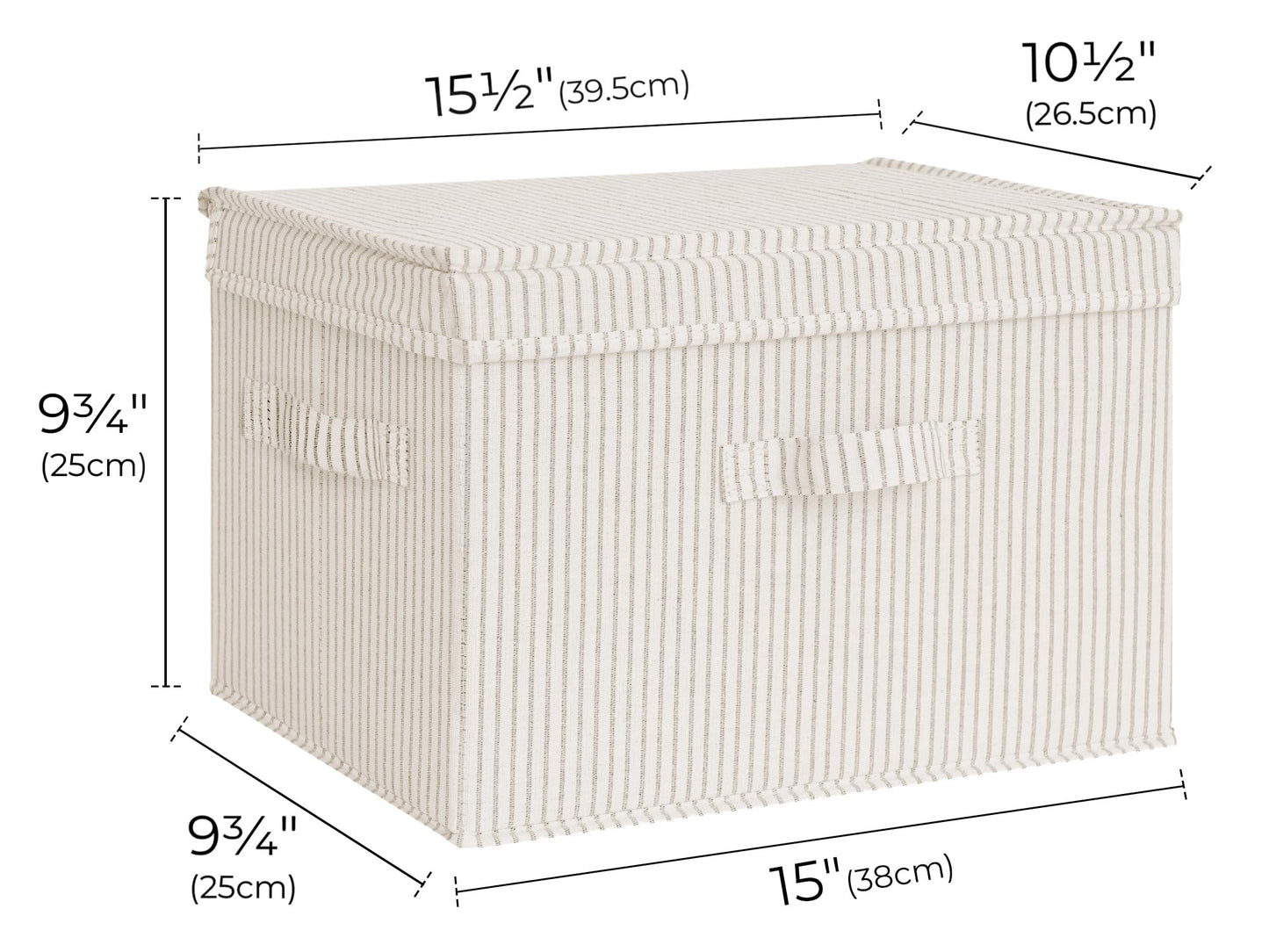 StorageWorks Fabric Storage Bins with Lids, Closet Storage Bins