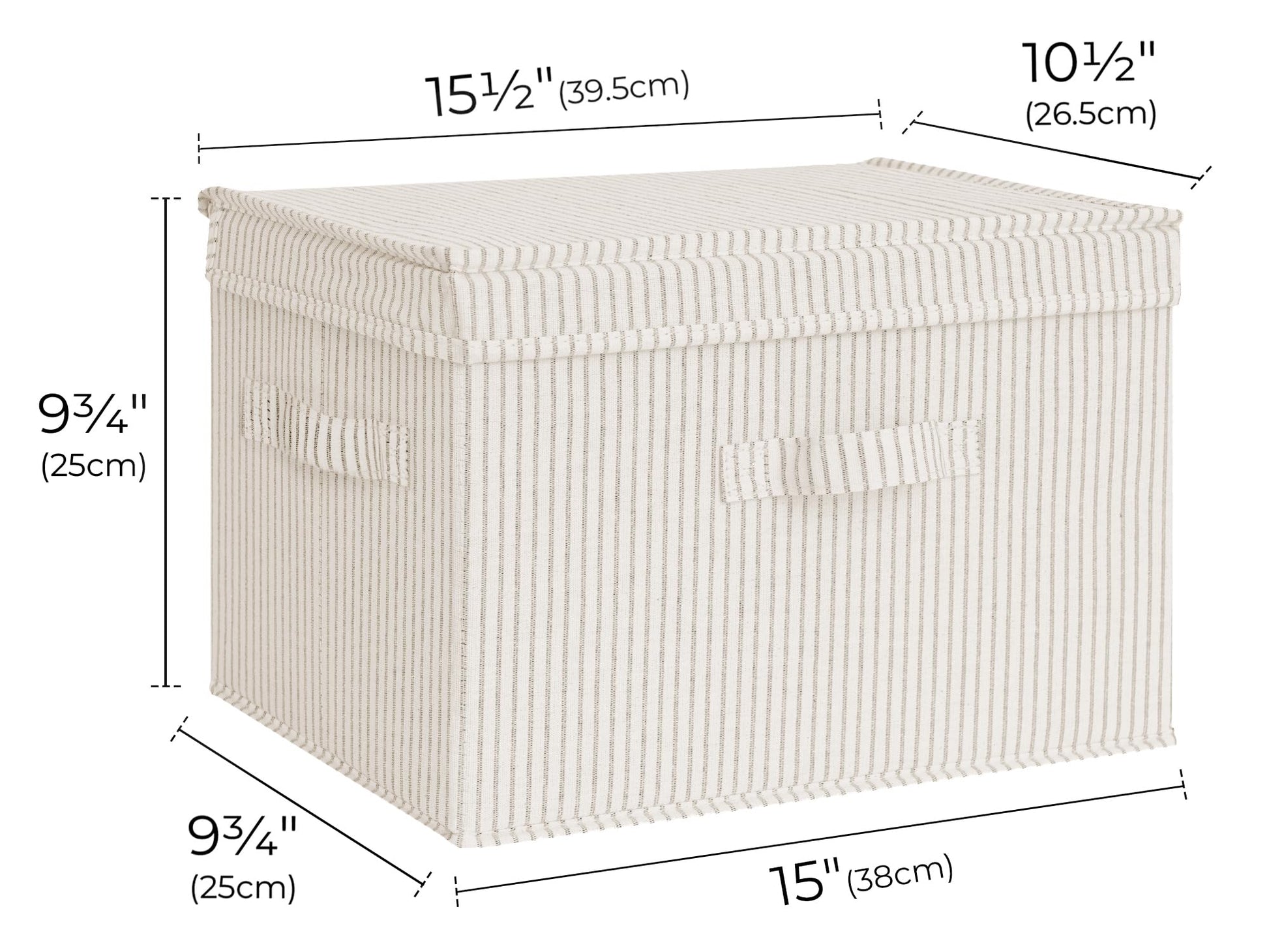 StorageWorks Fabric Storage Bins with Lids, Closet Storage Bins