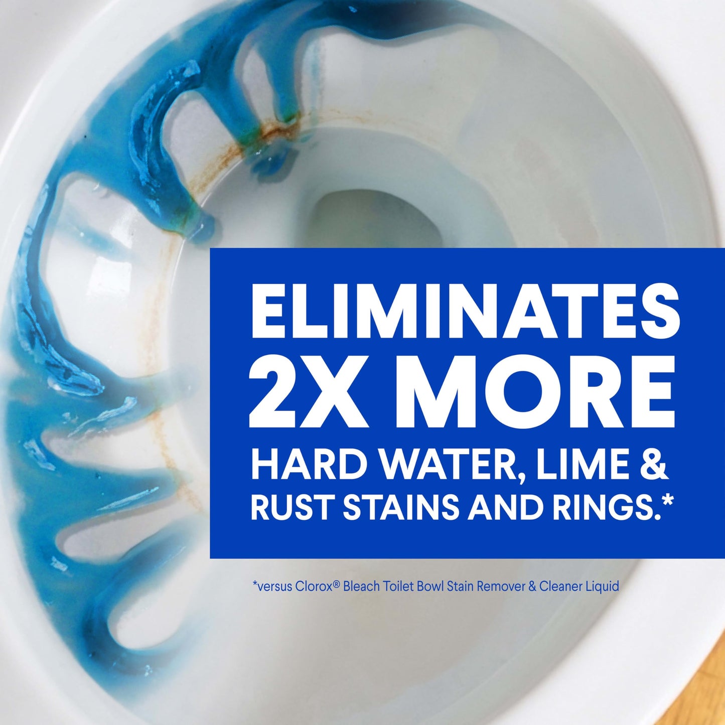 Clorox Toilet Bowl Cleaner Heavy-Duty Gel, Arctic Clean, Bleach-Free Stain Remover, Kills 99.9% of