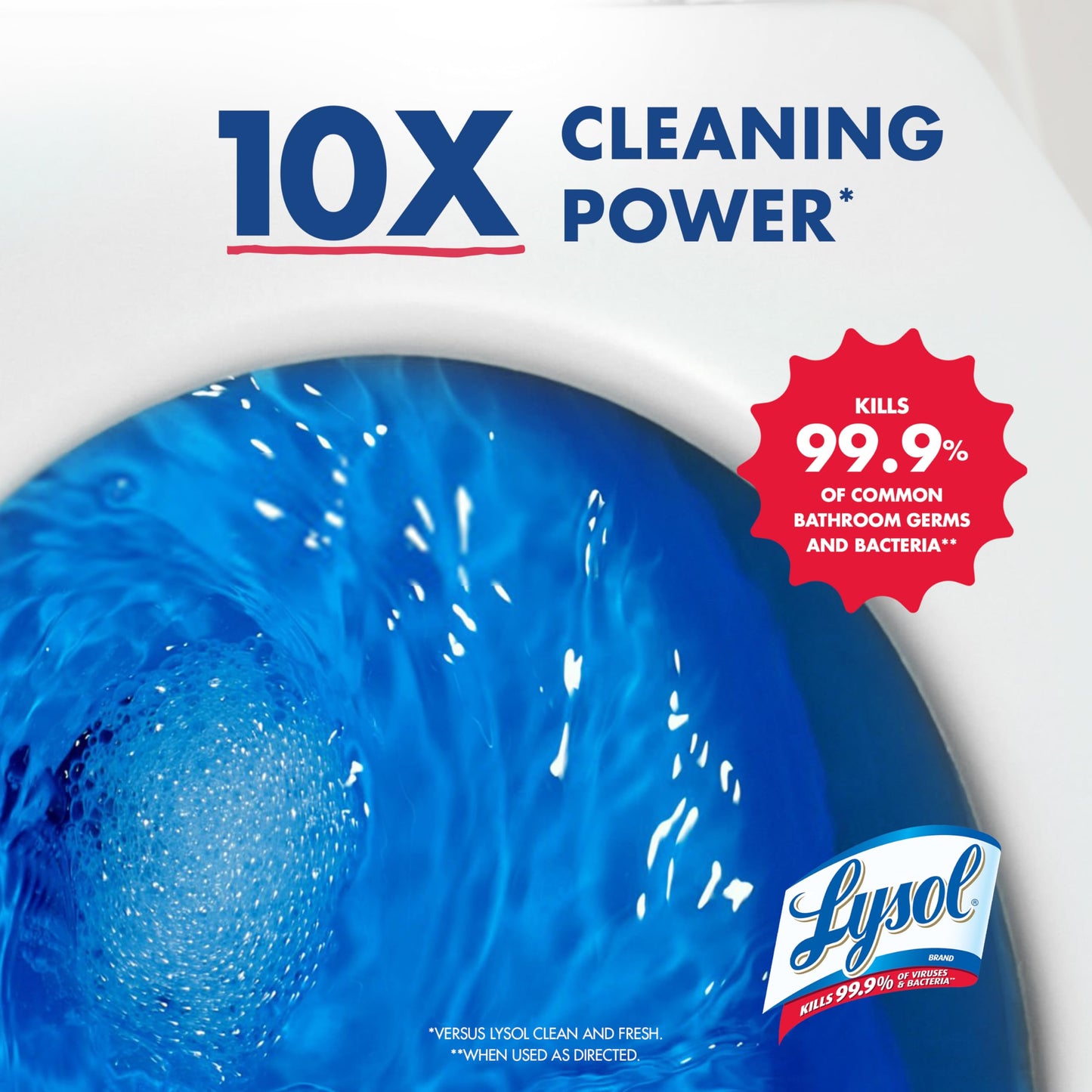 Lysol Toilet Bowl Cleaner, Max Strength Bathroom Cleaning Supplies, Toilet Bowl Cleaner Clinging