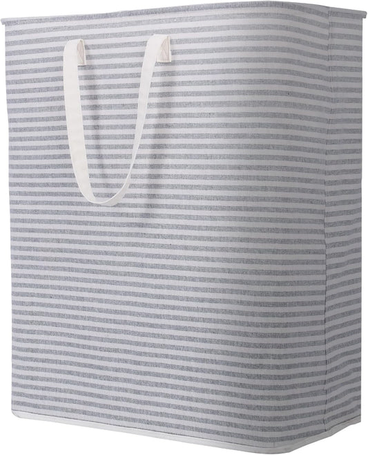 Lifewit Laundry Hamper Large Collapsible Laundry Basket, Freestanding Waterproof Clothes Hamper Storage with Easy Carry Handles for Clothes in Bedroom Bathroom College Dorm for Adults, Grey, 125L