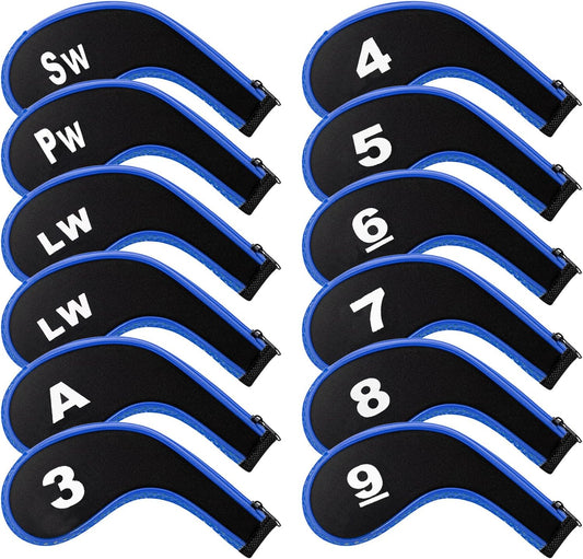 Golf 12pcs Thick Synthetic Golf Iron Head Covers Set Headcover Fit All Brands Callaway Ping