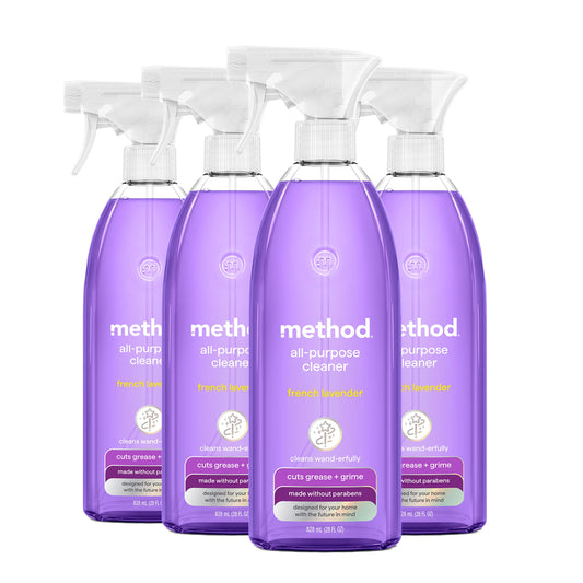 method All-Purpose Cleaner Spray, French Lavender, 28 fl oz, 4 pack