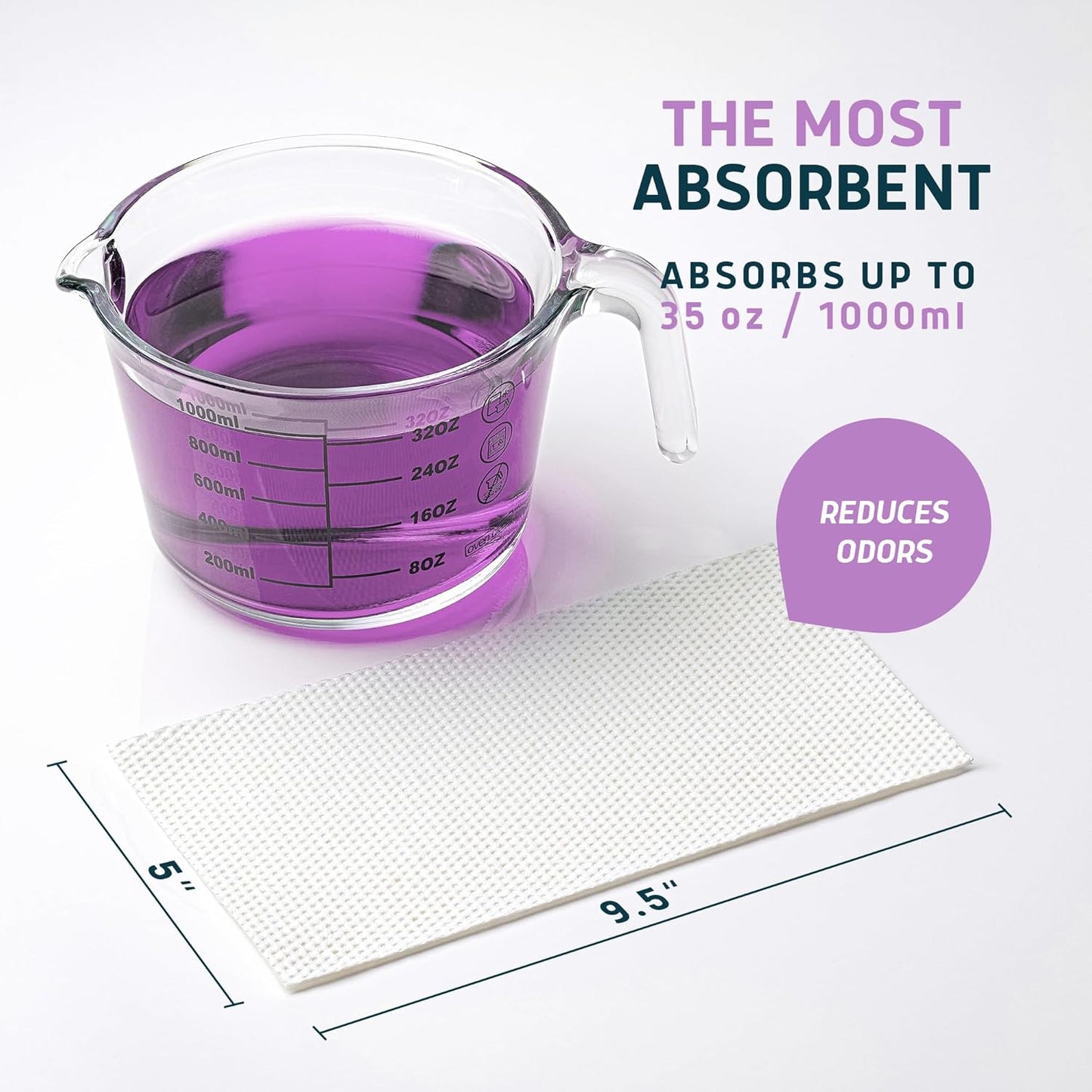 Lunderg Commode Liners with Absorbent Pads - Lavender Scent Medical Grade 150 Count Universal Fit - Disposable Bedside Commode Liners and Pads for Adult Chairs, Portable Buckets & Camping Toilet Bags