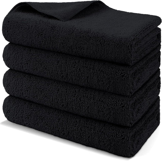 HOMEXCEL Professional Large Microfiber Car Drying Towels 4 Pack, Lint Free, Scratch Free, Highly