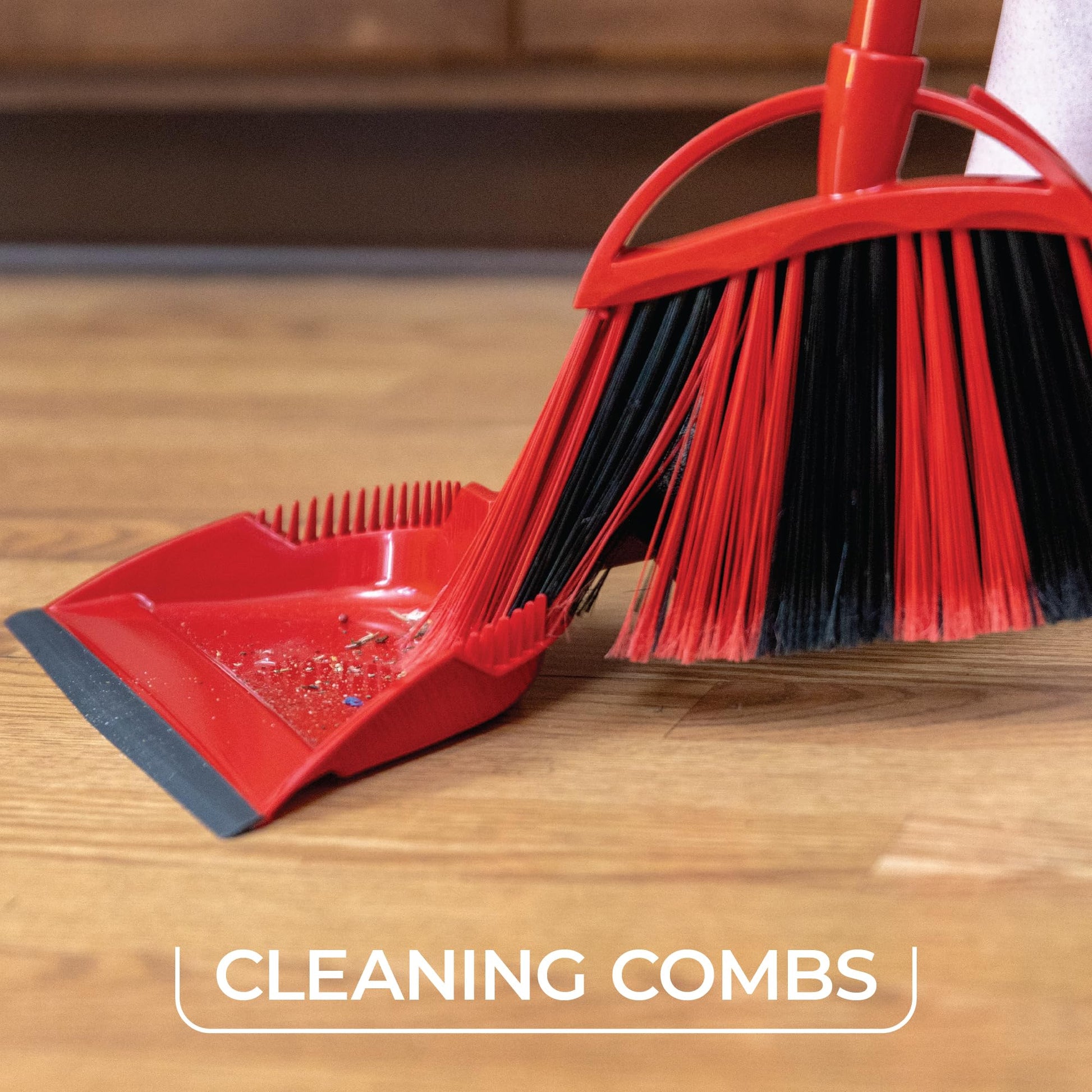 O-Cedar One Sweep Broom & Step-On Dustpan Set | Patented Wave Bristles Remove Over 99% of Dirt in