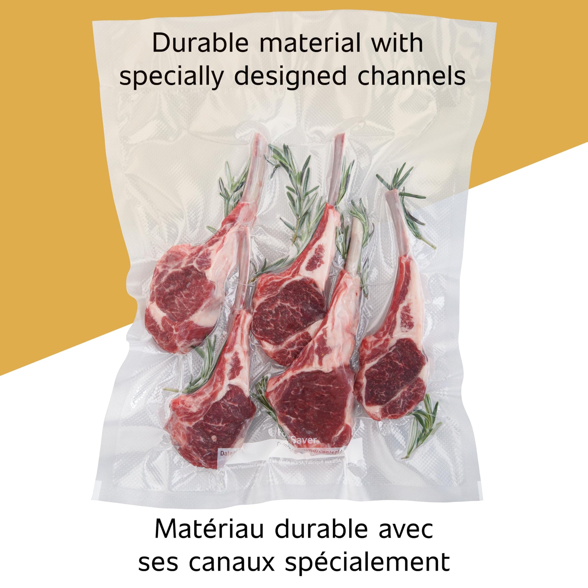 FoodSaver Custom Length Vacuum Sealer Bags Multipack, 5 Count Rolls for Airtight Food Storage and