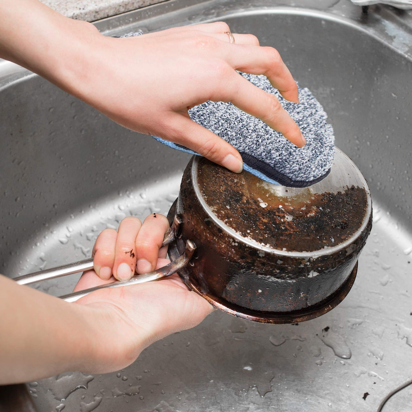 Multi-Purpose Sponges Kitchen By Scrub-it - Non-Scratch Microfiber sponges for Cleaning, Along with