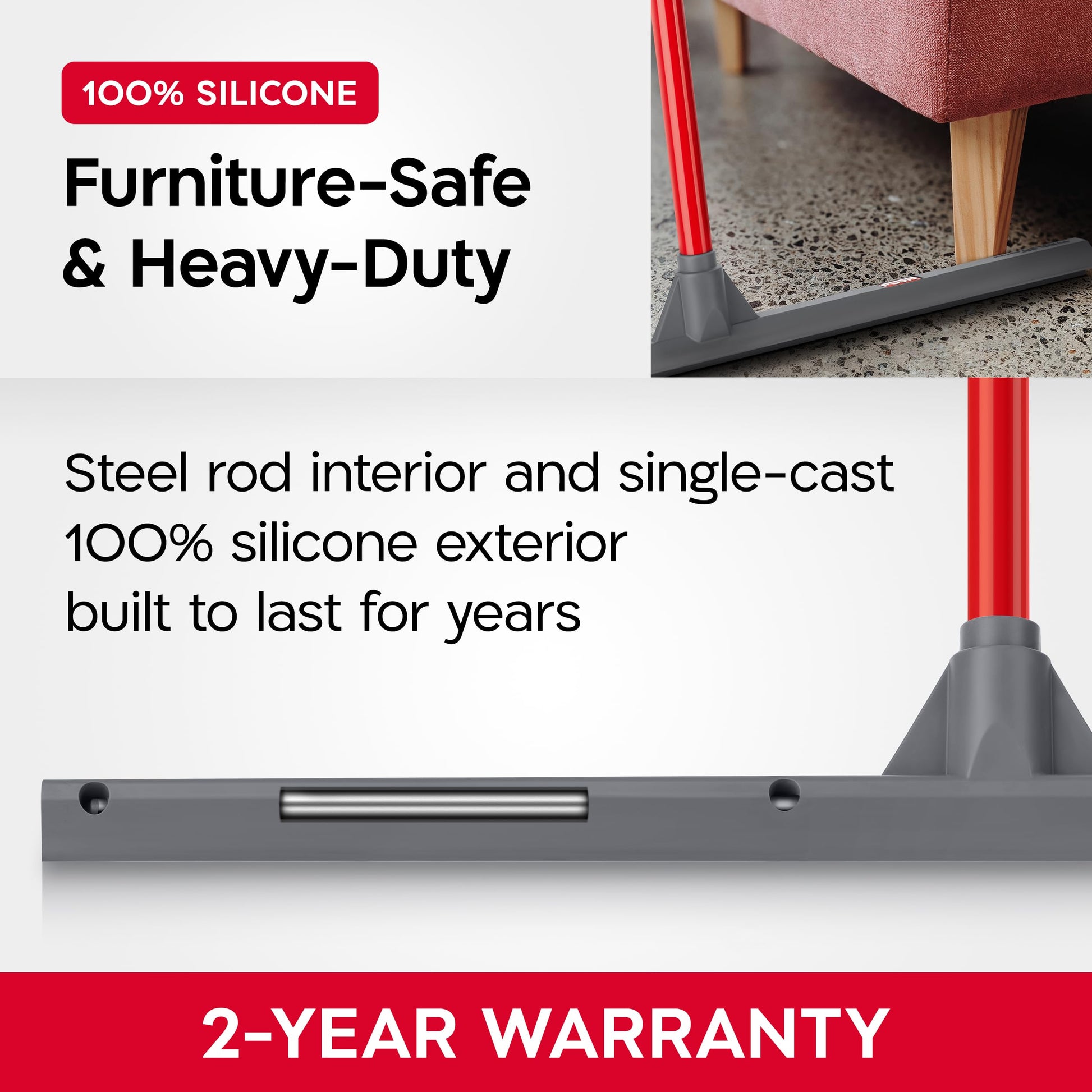 Tyroler Floor Squeegee Heavy Duty 24" | Floor Squeegee for Concrete Floors