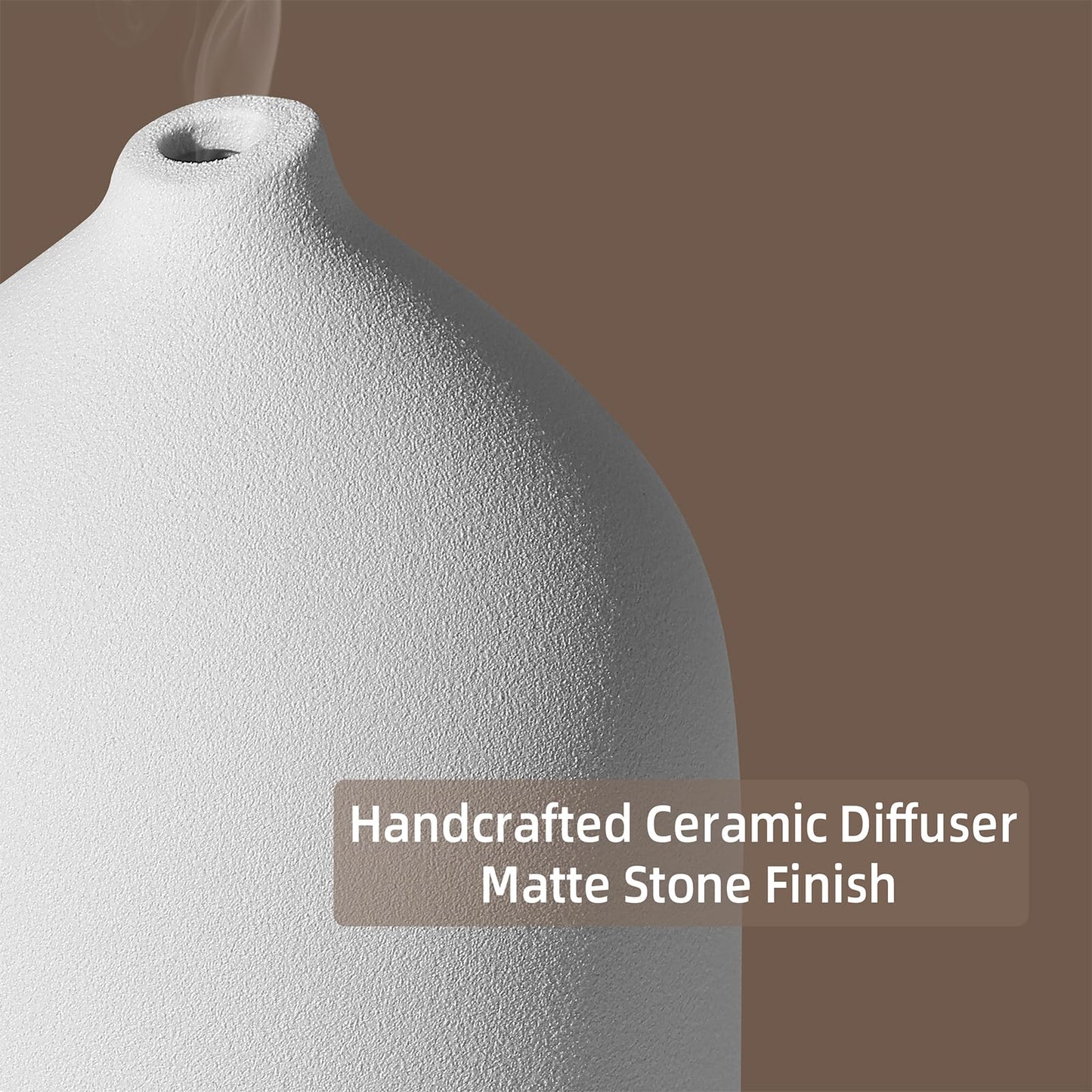 Gooamp 200ML Ceramic Essential Oil Diffuser for Home, Stone Diffuser