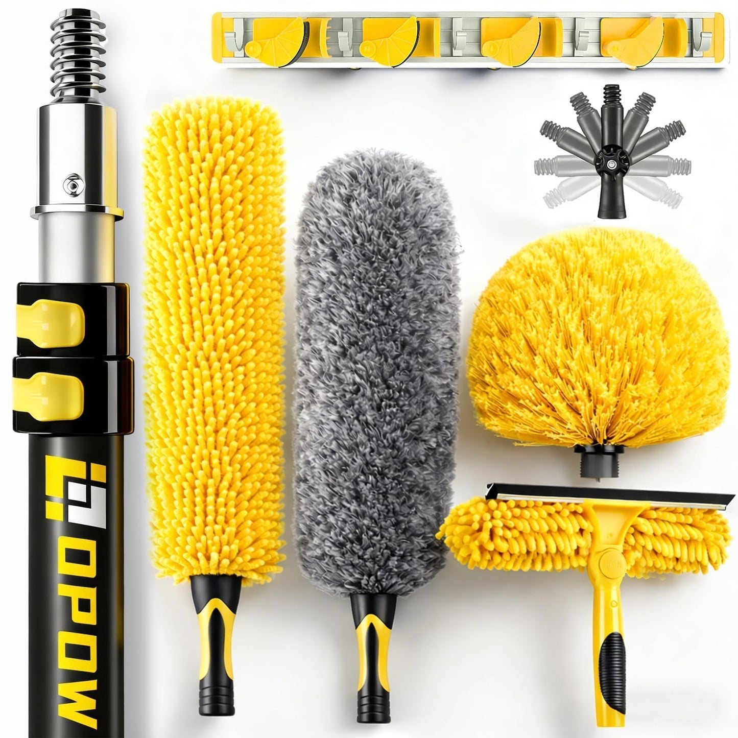 20 Foot High Ceiling Duster Kits with 5-12ft Heavy Duty Extension Pole