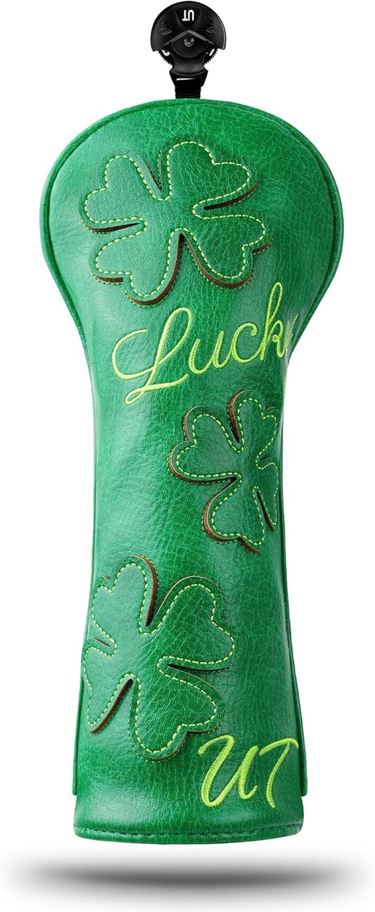 Golf Headcovers Golf Club Head Covers Four Leaf Clover Good Luck Charm - Clover Style Premium