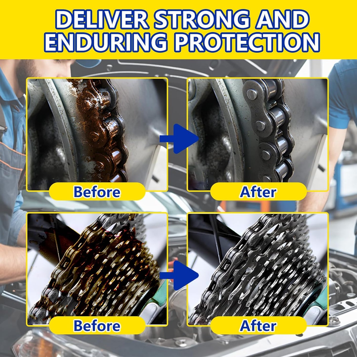 AstraVox Multi-Purpose White Lithium Grease, 60ml Automotive Grease with Brush for Hinges, Wheel Bearings, Gears, and Garage Doors, Bike, Lithium Lubricant Ideal for Household Use, Marine, Industrial