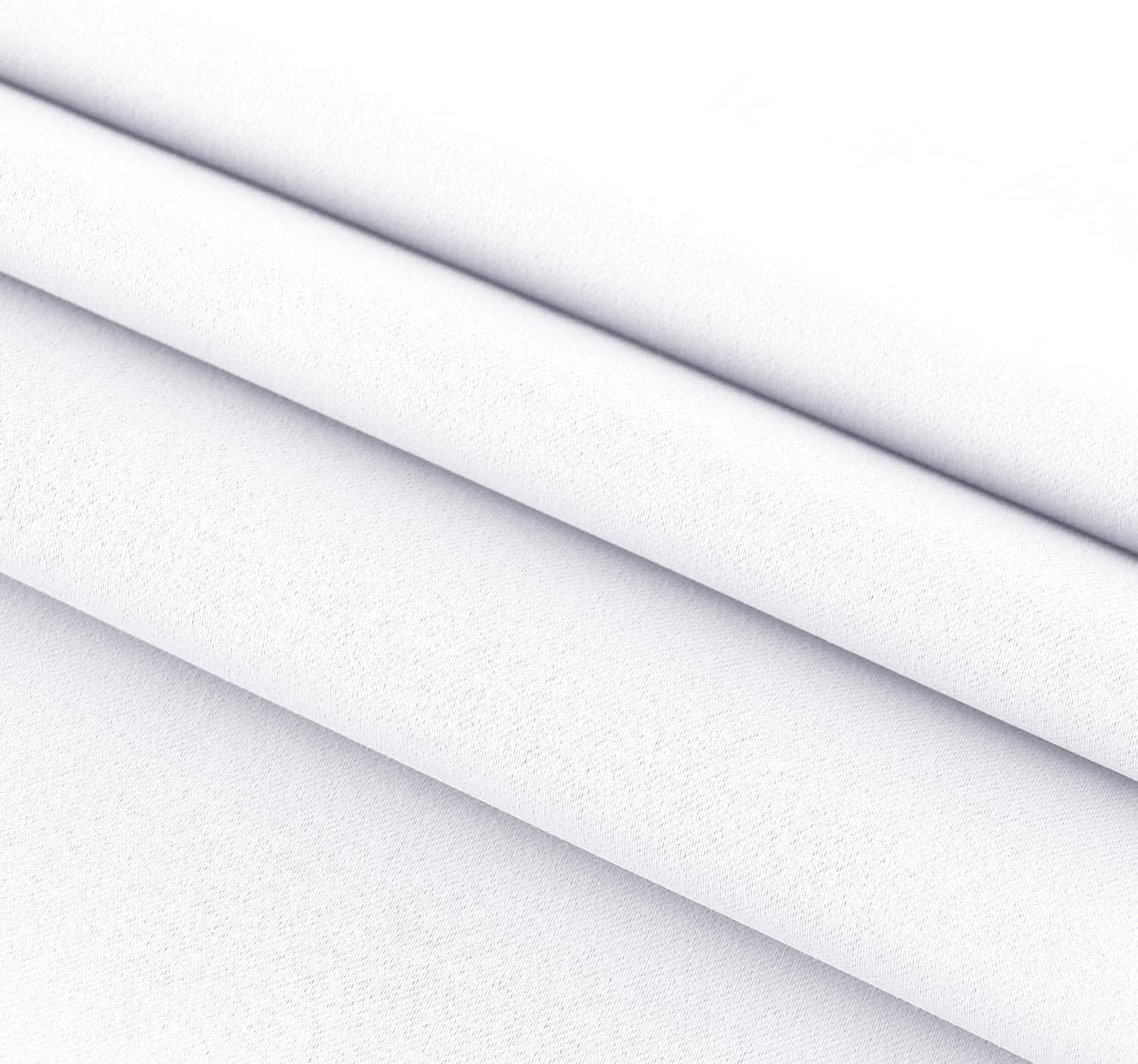 DWCN French Door Curtains – Rod Pocket Thermal Curtain for Window/Patio Doors/Doorways/Classroom/Kitchen for Privacy, 12W by 72L Inches, 1 Panel with Tieback, Pure White